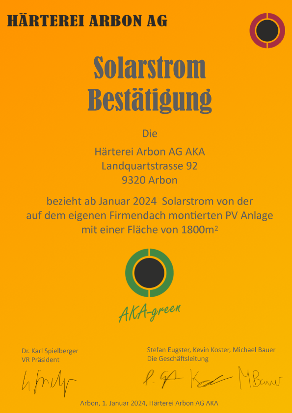 Solarbestätigung